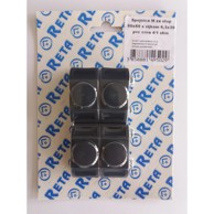 NIVETA Spojnica M za stup, 50x50, s vijkom, PVC, crna, 4/1 SKIN