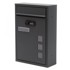 WILTEC Poštanski sandučić, antracitni, s kombiniranom bravom