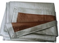 Cerada 5 x 8 m 210 g/m², srebrno-smeđa
