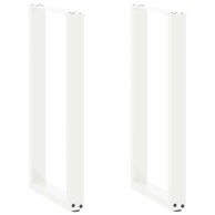 Noge za konzolni stol U-oblik, 2 kom, 38 x (72–73) cm, čelik, bijele