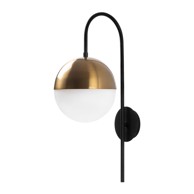 OPVIQ LIGHTS Crna/u zlatnoj boji zidna lampa ø 20 cm Bastos 