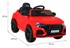 Auto na akumulator Audi RS Q8, crveni