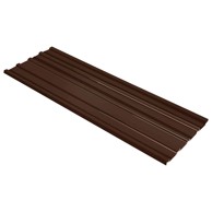 Krovni panel, 12 kom, 129 x 45 cm, smeđi