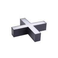 Konektor za LED linearnu svjetiljku, X oblik,15W, crni