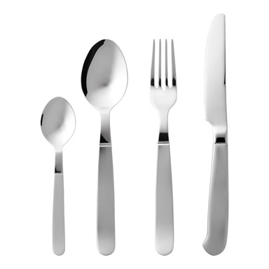 GENSE Set pribora za jelo 16 kom Rejka, od nehrđajućeg čelika, srebrna boja