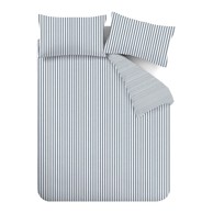 CATHERINE LANSFIELD Flanelska posteljina Stripe za krevet za jednu osobu 135x200 cm Plava