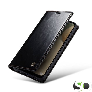 CASE ME Premium Preklopna futrola za Samsung Galaxy S24 Plus/S25 Plus Crna