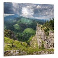 TMK Staklena zaštita za štednjak ili ploču za kuhanje 60x65, planine
