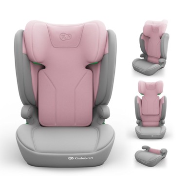 KINDERKRAFT Autosjedalica I-Spark 2 Plus i-Size, 15-36 kg 100-150 cm bez ISOFIX-a, roza