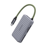 UGREEN Čitač memorijskih kartica SD/MicroSD USB-C, sivi