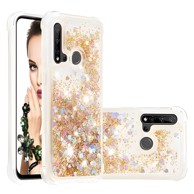 Maskica s tekućim šljokicama za Huawei P20 Lite 2019 za zlatna