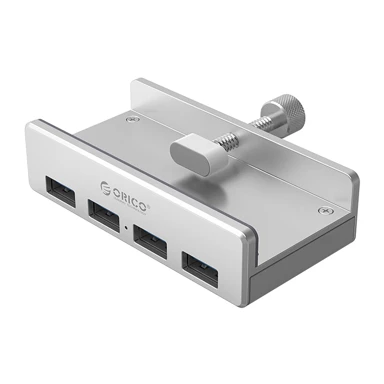 ORICO USB hub MH4PU, 4x USB-A, stolna stezaljka, srebrni