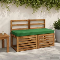 Jastučići za klupu Soest 2 kom 110 x 50 x 8 cm od poliestera, zeleni