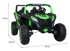 Buggy na akumulator ATV RACING 4x4, zelena