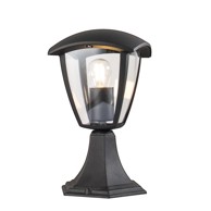 FEROTEHNA Podna rasvjeta Lanterna 1xE27 60W, crna, 4 stakla
