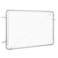 VEVOR Vrata ograde 183 x 122 cm, srebrna