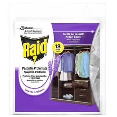 RAID Mirisne vrećice protiv moljaca, Lavanda, 18 kom