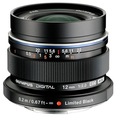 OLYMPUS Objektiv M.Zuiko Digital ED 12mm f/2.0, crni