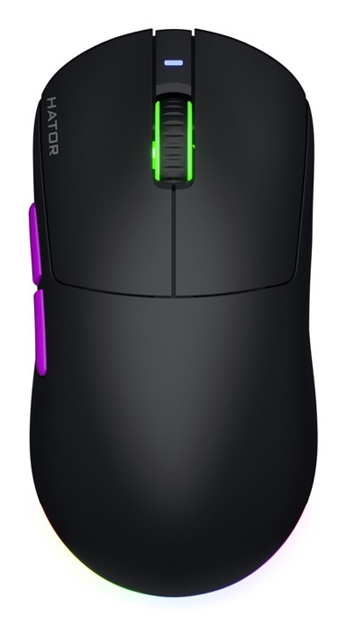 HATOR Gaming miš Quasar 3 Ultra 8K, bežični RF / Bluetooth / USB-A, optički, 30000 DPI