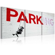 Slika Girl on a swing (Banksy) 120x60