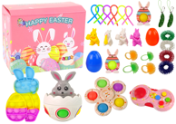 Set igračaka Easter Fidget Toys anti-stress, 29 dijelova, višebojno