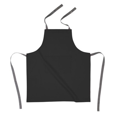 TISECO HOME STUDIO Crna pamučna kuhinjska pregača