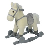 BERTONNE Konjić na ljuljanje s kotačima, bijela