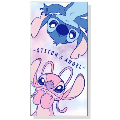 STITCH Ručnik za plažu Stitch & Angel 70x140 cm