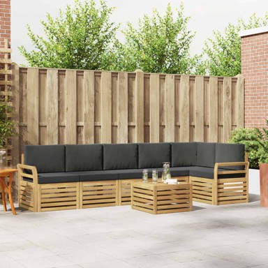 Set vanjskih sofa, 7 kom, 59 x 59 x 37 cm, bijela i antracit