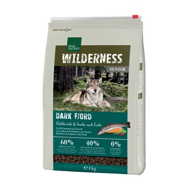 REAL NATURE Hrana za pse Wilderness Senior jelen, losos i patka 4 kg