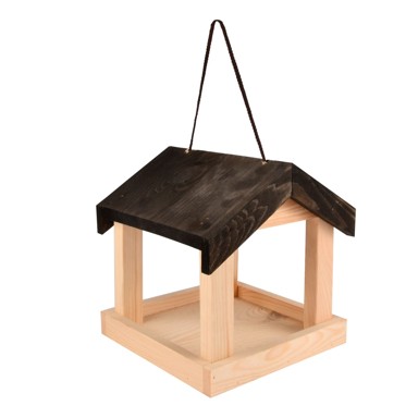 ESSCHERT DESIGN Hranilica za ptice, drvena, viseća