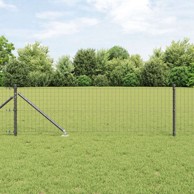 Stupovi ograde s šiljkom 52 kom ø32 mm 60 cm, galvanizirani čelik