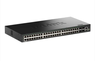 D-LINK Switch 52-Port Gigabit Stackable Smart Managed s 4x10G SFP+ portovima, crni