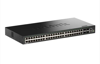 D-LINK Switch 52-Port Gigabit Stackable Smart Managed s 4x10G SFP+ portovima, crni