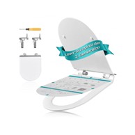 SONGMICS WC daska O oblika 43x35,7 cm, bijela