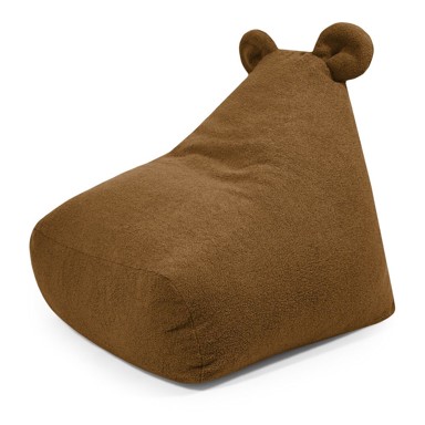 SLOWDOWN Smeđa vreća za sjedenje od bouclé tkanine Snug 80 Bear