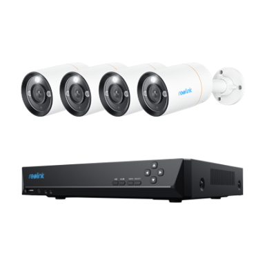 REOLINK Sustav RLK8-1200B4-A, 12 Mpx, PoE, 4 kamere, NVR 8 kanala, 2TB HDD, bijeli