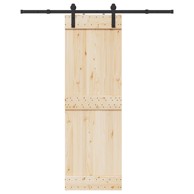 Pribor za klizna vrata 183 cm čelični crni