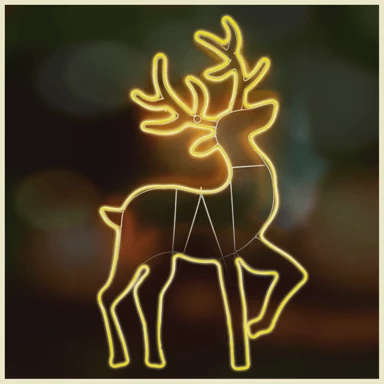 Dekorativna LED neonska figura jelen