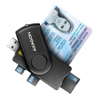 AXAGON Čitač kartica CRE-SMP2A USB Smart Card & SD/microSD/SIM Card PocketReader CRE-SMP2A