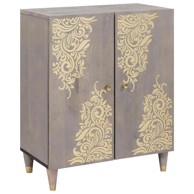 Kreveta 60 x 33.5 x 75 cm, siva i zlatna