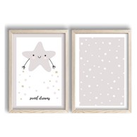 WALLITY Dječje slike u setu od 2 kom Sweet Dreams 38x53 cm