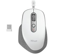 TRUST Miš Ozaa, bijeli, bežični, USB
