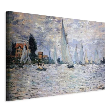 Slika Claude Monet – Sailboats Regatta in Argenteuil, 60x40 cm, standard