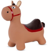 Skakalica konj, smeđi, crno sedlo, 60 cm