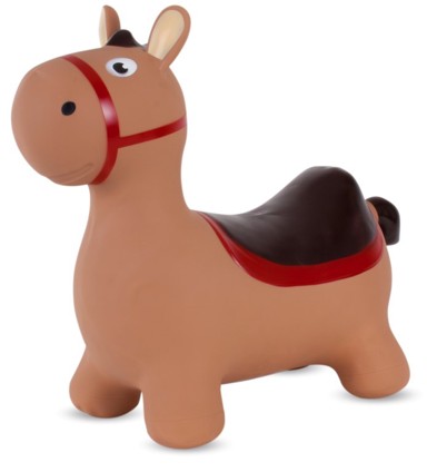 Skakalica konj, smeđi, crno sedlo, 60 cm