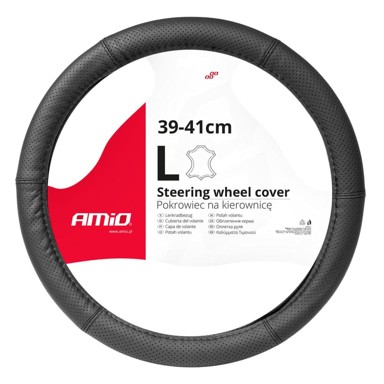 AMIO Perforirana kožna navlaka za volan L 39-41 cm