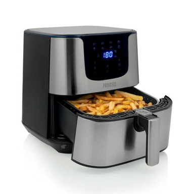 PRINCESS Friteza na zrak, 1700 W, 5.5 L, srebrna