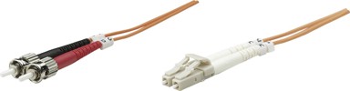 INTELLINET Optički kabel LC-ST, OM1, 5 m, narančasti