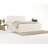 MAISON DE RÊVE Boxspring krevet s prostorom za pohranu, Blend 200x200 cm, krem